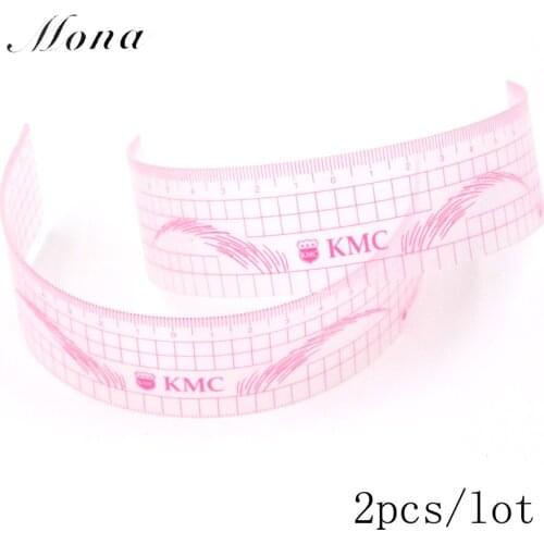 2Pcs Permanent Makeup Stencils11cm Plastic Eyebrow Ruler Tattoo Radian ruler Shaping Tool For The Beginner tattoo eyebrows ruler