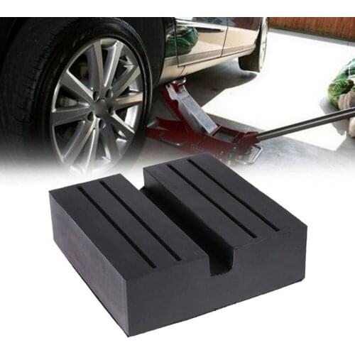 4 Pack Jack Rubber Pad Universal Car Square Black Anti-Slip Rail Adapter Jack Guard Pad Adapter Vehicle Repair Tool for Car Lift