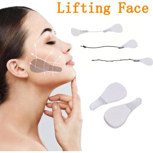 40 Pcs/Set Invisible Women Makeup V Face Shape Stickers Slimming Tools Lines Neck Chin V Shaper V-Line Lifting Tapes