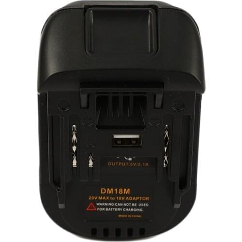 20V To 18V Battery Conversion Dm18M Li-Ion Charger Tool Adapter For Makita Bl1830 Bl1850 Batteries