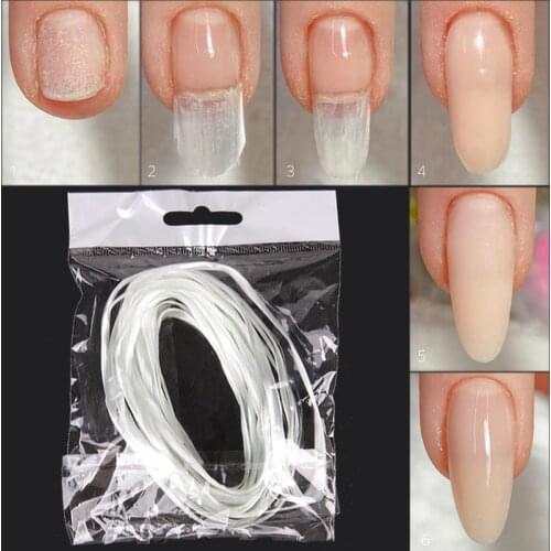 1m/2m/5m Acrylic Nail Art Fiberglass for Extension Tips UV Gel Nails Forms Building Fiber Glass French Manicure Nail Tools