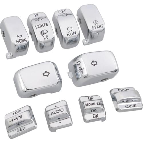 Motorcycle Handlebar Control Accessories Switch Caps Cover For Harley Touring Electra Street Road Glide FLHT FLTR FLHTK Models