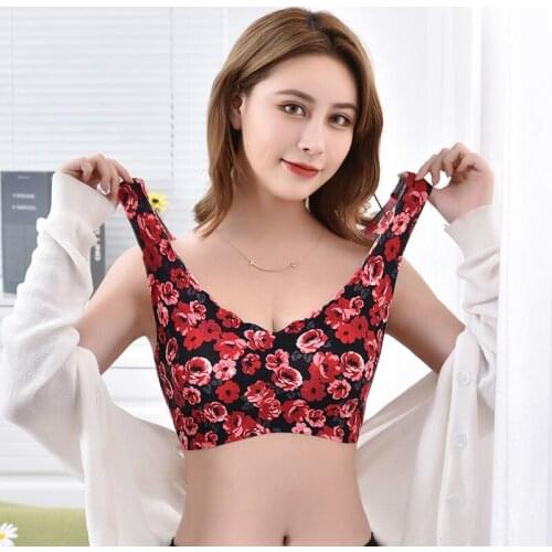 New Trace One Piece Plus Size XXXL Print Leopard No Rims Thin Underwear Summer Cool Brassiere Women Sexy Bras Womens Vest