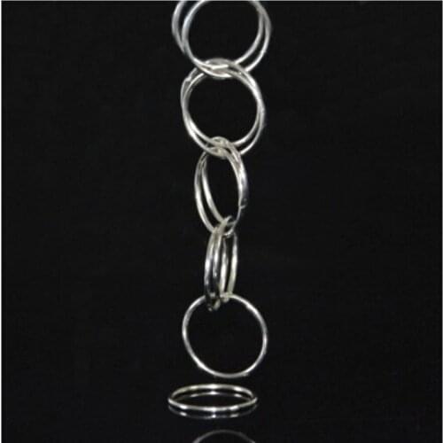 Fugitive Chain(Silver) Magic Tricks Linking Ring Magie Magician Stage Gimmick Mentalism IIllusions Accessories Comedy