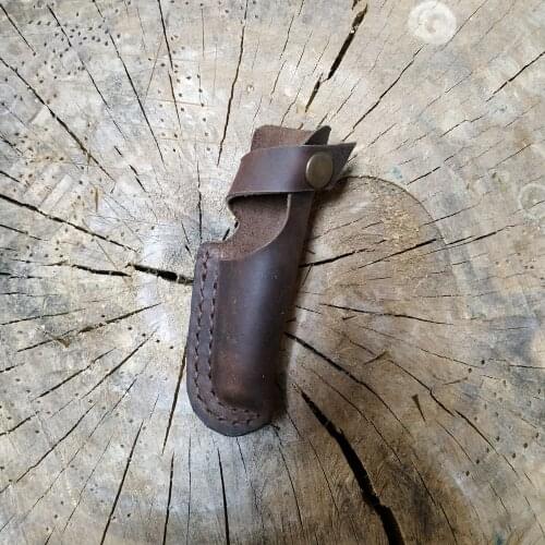 100% Genuine Leather Knife Sheath, for Opinel No 8 Knives, can be attached to the belt, Knife Protective Cover, Holster, Cowhide
