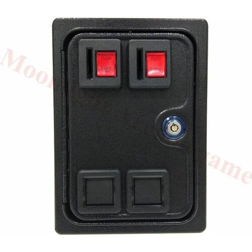 Good quality 25cents Arcade Game American style dual Coin Door With Quarter Acceptor For MAME or Arcade Replacement Iron Door