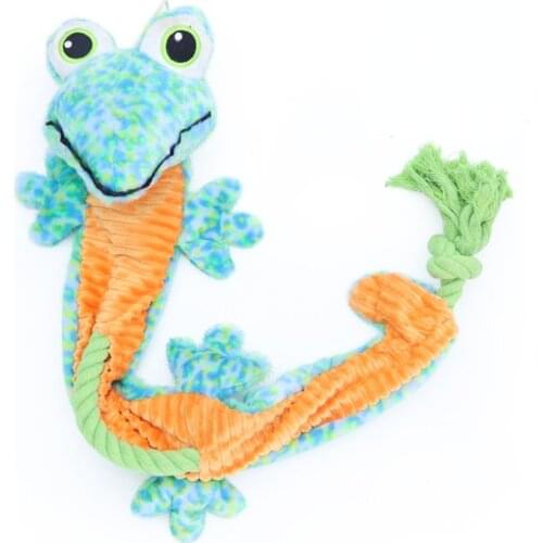 Pet dog toy snake knot fun tug-of-war bite rope bite-resistant molar anti-boring artifact vocal plush retriever medium large dog