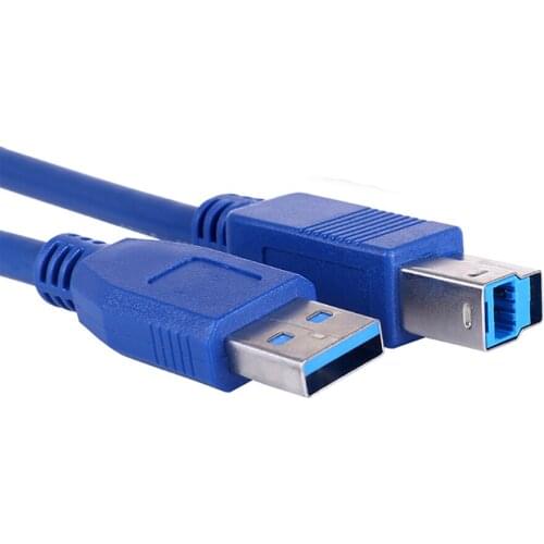0.3/0.5/1/1.5/1.8/3M High Speed USB Printer Cable USB 3.0 Printer Cable A Male to B Male Data Cord Universal USB Data Charging