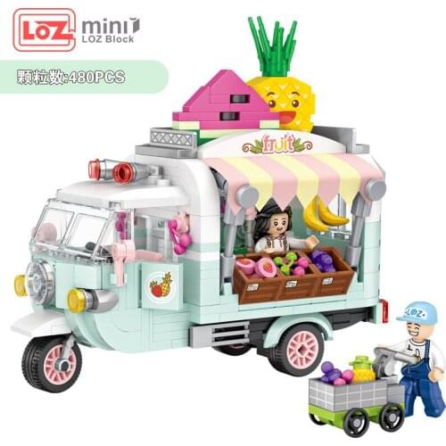 LOZ/Li Zhi mini gourmet car small particles assembled building blocks adult three-dimensional girl creative toy 1737