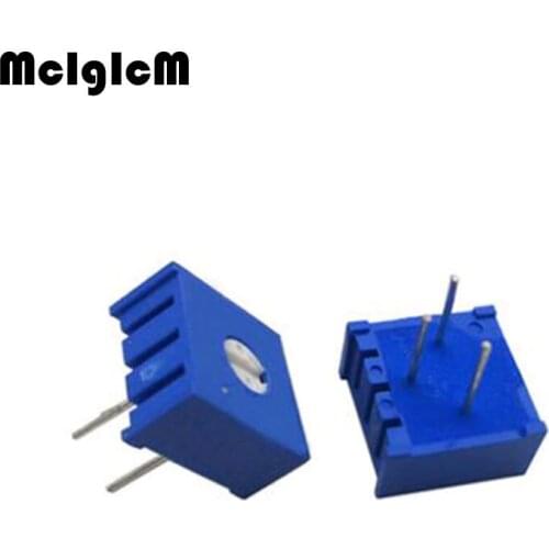 MCIGICM 10PCS 3386P potentiometer precision adjustable resistance 100 200 500 ohm 1K 2K 5K 10K 20K 50K 100K 200K 500K 1M ohm