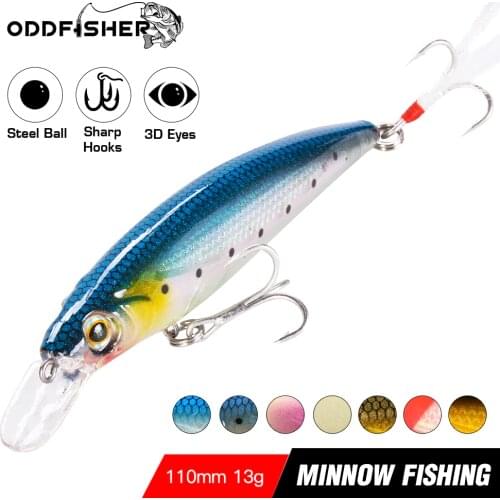 Minnow Swimbait Fishing Lures Jerkbait Luminous Hard Bait Wobbler Bass Swimming For Sinking Pike Artificial Topwater Fish