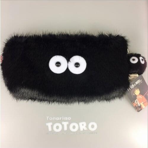 New 10PCS My Neighbor TOTORO Dust Soot 9" 23CM Pencil Bag Coin Bag Cosmetic Bag Plush Doll