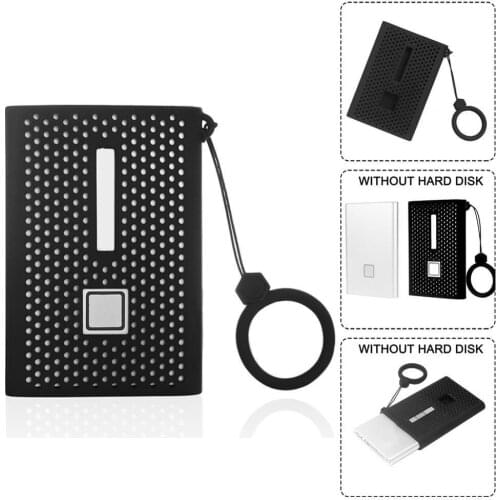 Portable HDD Bags Cases Hard Drive Disk HDD Silicone Case Cover Protector Skin For SAMSUNG T7 SSD HDD Case With keychain