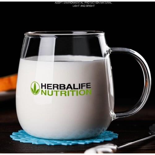 300ML/500ml Transparent Herbalife Nutrition Glass Mug Coffee Cup Breakfast Milk Tea Juice Cold Brinkware Beer Cup