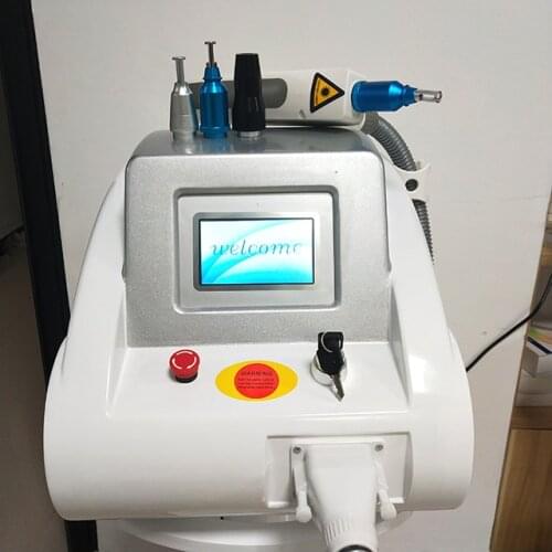 Q switched nd yag laser tattoo removal machine for carbon peeling and pigmentation