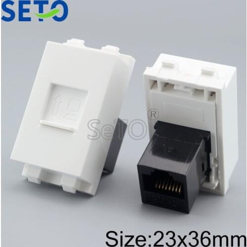 SeTo 128 Type RJ45 Cat6 Network Module Gigabit RJ45 Connector Keystone For Wall Plate Socket