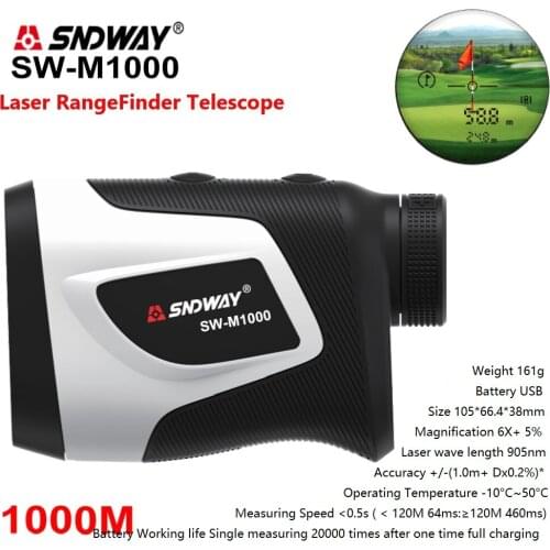 SNDWAY Golf Range Finder With Slope 6X HD Powerful Monocular 1000M 700M 500M Long Range Mini Telescope For Hunting Sport Outdoor