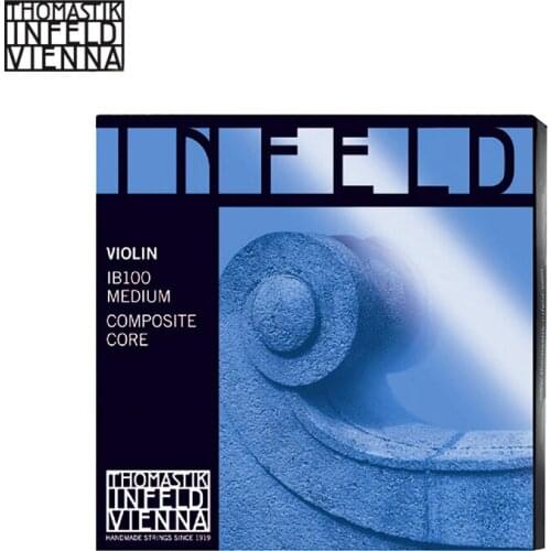 Thomastik-Infeld IB100 Blue Violin Strings, Complete Set, IB100, 4/4 Size, Synthetic Core