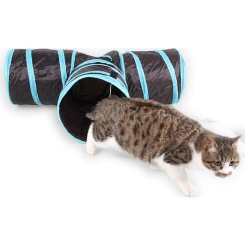 3Holes Pet Cat Tunnel Funny Toys for cats Foldable Cat Toys Interactive Cat Rabbit Animal Play Games Tunnel Chat Pet Product