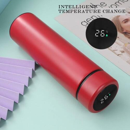 Intelligent temperature display 304 stainless steel vacuum flask male and female students creative business water cup