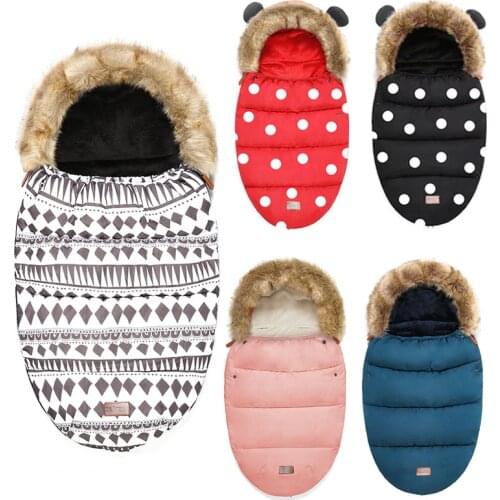 Universal Baby Footmuff for Stroller Sleeping Bag for Infants Envelope In Stroller Winter Windproof Thick Sleep Sack for Newborn