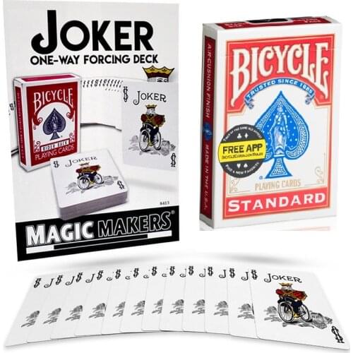 Bicycle One Way Force Deck Bicycle Rider Back Playing Cards USPCC Poker Magic Cards Close Up Magic Tricks Mentalism Magic Props