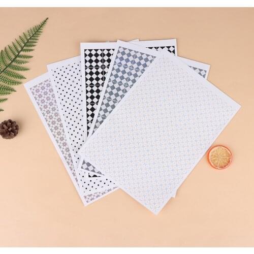 1/12 Dollhouse Floor Sticker Wall Decal Kitchen Bathroom Miniature Accessory