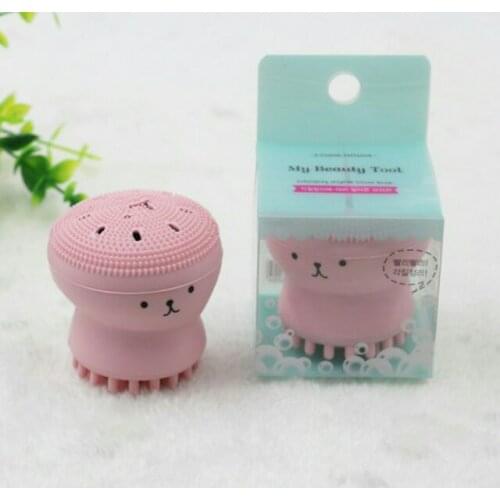 Jmall Jellyfish Octopus Silicone Facial Cleaning Brush Exfoliator Jelly Fish Jelly Fish 1pcs random