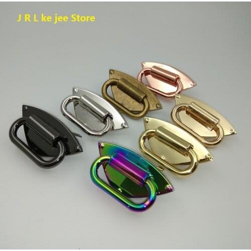 2pcs/10pcs 6-color high-grade zinc alloy handbag shoulder strap link decoration triangle belt buckle metal accessories