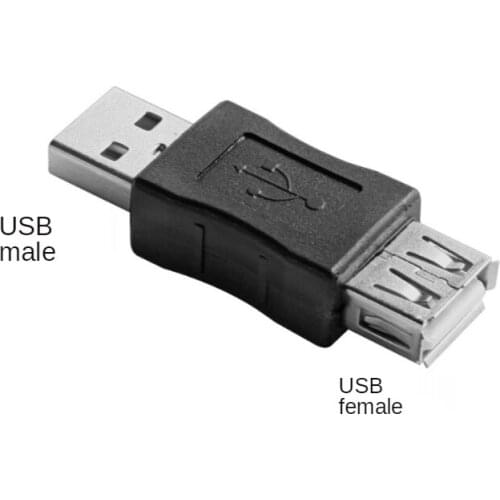 2pcs Type A USB 2.0 Male to Female Adapter Converter Changer