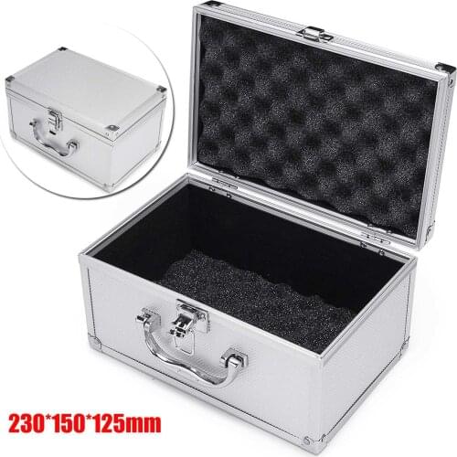 230x150x125mm Tool Case Aluminum Alloy Hard Box Portable Safety Equipment Instrument Case Display Suitcase Hardware Tool Case