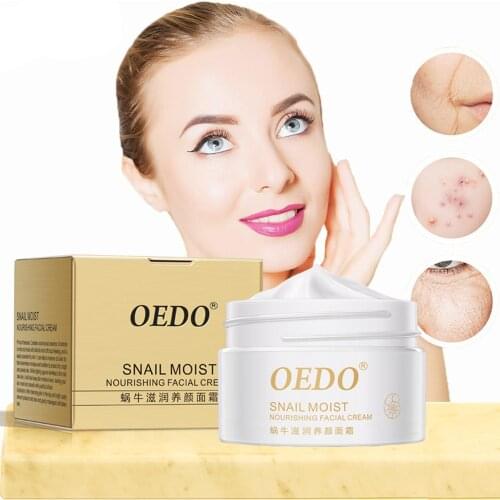 35g Anti Aging Snail Essence Facial Cream Hyaluronic Acid Extract Skin Care Moisturizer Hydrating Whitening Repair Anti-Wrinkle