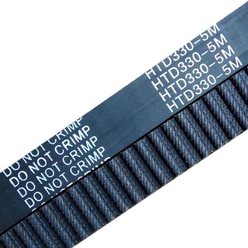 5pcs HTD5M Belt, 330-5M, Teeth 66, Length 330mm, Width 10/14/15mm, 5M Timing Belt, Rubber Closed-loop Belt, 330 HTD 5M S5M Belt