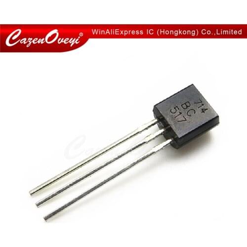 50pcs/lot BC516 + BC517 EAach 2NPN PNP Transistor TO-92 In Stock