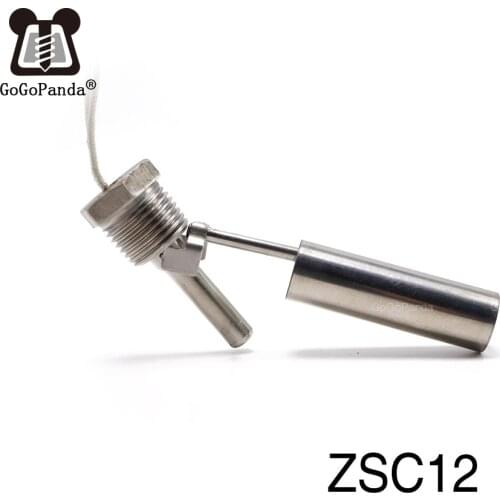 Free Shipping 1PC ZSC12 Liquid Float Water Level Sensor Side Mount Float Switch Safe Stainless Steel Under 220V