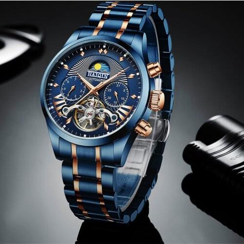 HAIQIN Mechanical mens watches top brand luxury Automatic Watch men Business sport wristwatch mens 2019 reloj hombre tourbillon