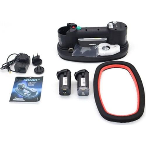 2 Batteries Electric Vacuum Suction Cup Glass Lifter Machine Lifting Concrete Pavers Granite Stone Drywall Tile 2 Batteries