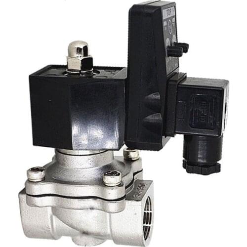 304 Stainless Steel Electronic Drainage Valve Automatic Timing Drainage Device Acidic and Alkali Resistant Solenoid Valve