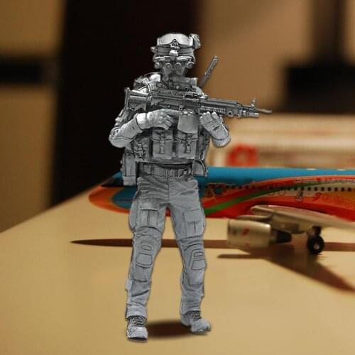 1:35 Scale Resin Figure Unpainted Model Kit Figure Unpainted Collect Special AH-02 Forces Unassambled D9Q4