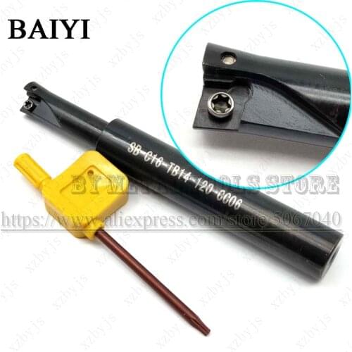 SB Chamfering cutter SB-C16-TB14-120 chamfer end milling cutter for chamfering machine boring bar CCMT0602 insert holder