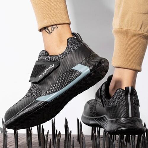 Hot Lightweight Labor Shoes Anti Smashing KPU Material Stab Proof High Quality Breathable Construction Site Safety Protective