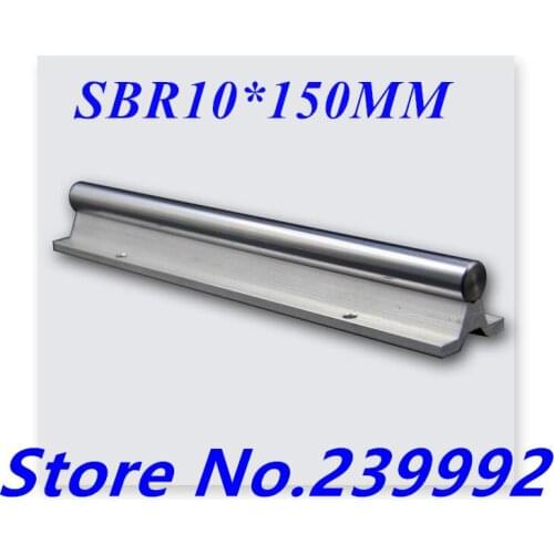 2pcs SBR10 linear rail 150mm long 10mm diameter linear guide cnc parts linear rail 10mm