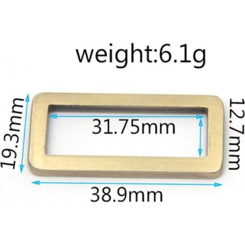 DIY Metal Heavy Duty Thickness Shoulder Leather Bag Strap Belt Web Rectangle Adjust Tri-glide Ring