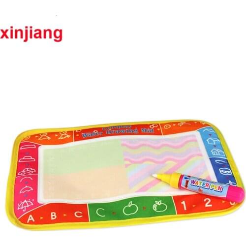 Mini Water Drawing Mat & Magic Pen Water Coloring Board Painting Rug Doodle Writing Book Toys Educational Toy For Kids