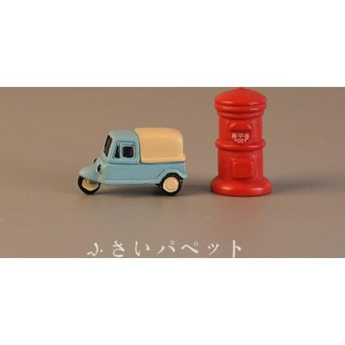 Motorcycle Tricycle Oil Mailbox Transportation Miniature Ornament DIY Micro Dollhouse Fairy Garden Miniature Home Decoration