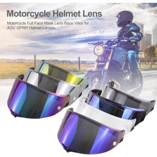Motorcycle Full Face Mask Lens Race Visor For AG V Pista GPR RACE 3 GPRR Helmet Lenses For GPRR R Motorbike Helmet Lens 25X14cm