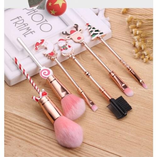 Cartoon Anime Cosmetic Brush Cosplay Canes Props Card Christmas Makeup Brushes Tools Girl Gift