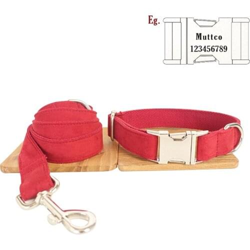 MUTTCO Simple Decent Red Adjustable Comfort Soft Breathable Dog Circle Pet Vest Rope Dogs Chest Strap Leash Set Collar Leads