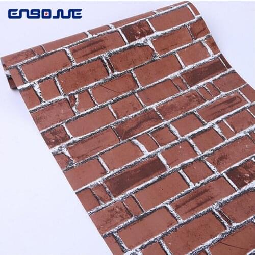 Bedroom Living Room TV Wall Decor Wallpaper Brick PVC Adhesive Waterproof Wall Stickers Papel De Parede Room Vinyl Wall Papers