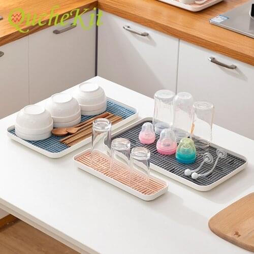 Kitchen Sink Organzier Tableware Drain Tray Home Drying Bowl Shelf Cutlery Dish Drainer Storage Tray Cup Holder For Kitchen